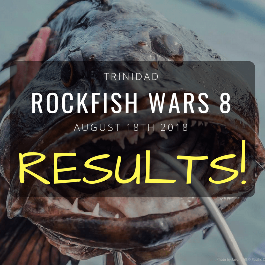 RESULTS Trinidad Rockfish Wars 8 8/18/18 Pacific Outfitters